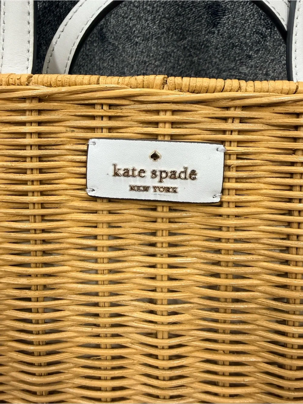 NEW Kate Spade New York  25th Anniversary Handbag Sam Wicker Drawstring GORGEOUS